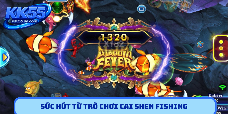 Sức hút từ trò chơi Cai Shen Fishing